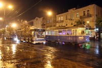 У Вінниці стався транспортний колапс: через грозу вибило підстанції і від цього стояли трамваї та тролейбуси. ФОТО