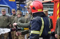 У Хмельницькому підрозділі Національно гвардії України відбулися навчально-методичні збори з позаштатними пожежними командами