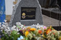 Хмельницькі гвардійці встановили та освятили пам’ятник на честь полеглих побратимів