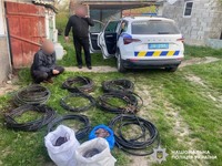 Поліцейські Жмеринки встановили зловмисника, який викрав 180 метрів телекомунікаційного кабелю