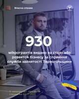 За сприяння служби зайнятості Тернопільщини видано 930 мікрогрантів на старт або розвиток бізнесу