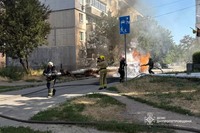 У Павлограді згорів BMW: рятувальники ліквідували пожежу на Підгірній
