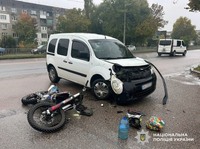 Коростишівські поліцейські встановлюють обставини травмування мотоцикліста в ДТП