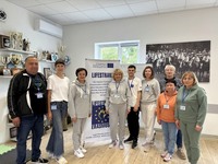 Команда тренерів проєкту «Lifestrand» ТНМУ, вчили фахівців Козівського управління Тернопільської філії ОЦЗ навикам порятунку життя