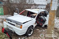 Допустила зіткнення із електроопорою – загинула водійка: на Миколаївщині поліцейські з’ясовують обставини та розшукують свідків ДТП