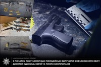 З початку року поліцейські Запоріжжя вилучили з незаконного обігу 15 одиниць вогнепальної зброї та 175 гранат