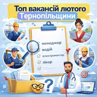 Топ вакансій лютого від служби зайнятості Тернопільщини