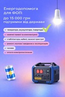 Енергодопомога для ФОП до 15000 гривень