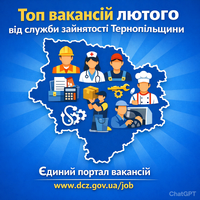Топ вакансій лютого від служби зайнятості Тернопільщини