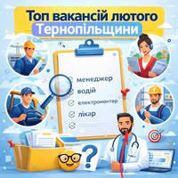 Топ вакансій лютого від служби зайнятості Тернопільщини