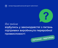 Які зміни відбулись у законодавстві з питань підтримки виробництв переробної промисловості?