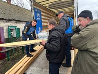 Після нещодавньої атаки «шахедів» у Богуславі 26 родин отримали допомогу для екстреного ремонту