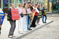 В Одеса відбулася щотижнева акція на підтримку військовополонених і зниклих безвісти