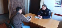Профілактична бесіда з клієнтом пробації Гребінківщини, щодо відповідальності за власний вибір
