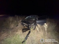 На Кіровоградщині автомобіль з’їхав у кювет: поліцейські встановлюють обставини ДТП