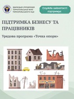Підтримка бізнесу та працівників. Урядова програма «Точка опори»