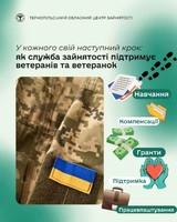 У кожного свій наступний крок: як служба зайнятості підтримує ветеранів та ветеранок