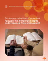 Які види професійного навчання працівників популярні серед роботодавців Тернопільщини?