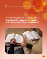 Які види професійного навчання працівників популярні серед роботодавців Тернопільщини?