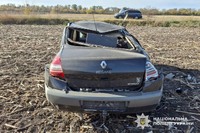 Поліція встановлює обставини ДТП у Полтавському районі, в якій постраждав водій транспортного засобу